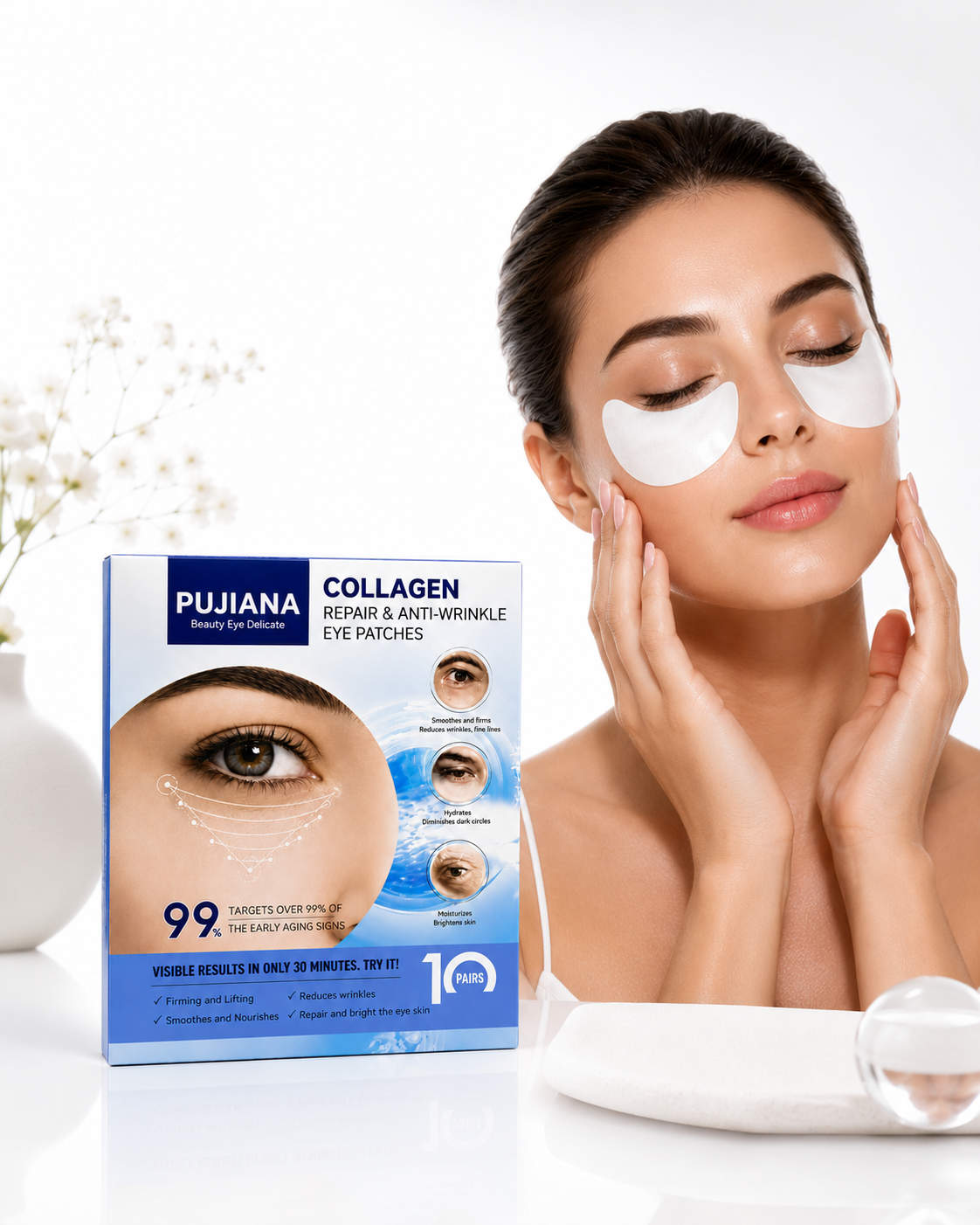 PUJIANA Collagen Repair &amp; Anti-Wrinkle Eye Patches