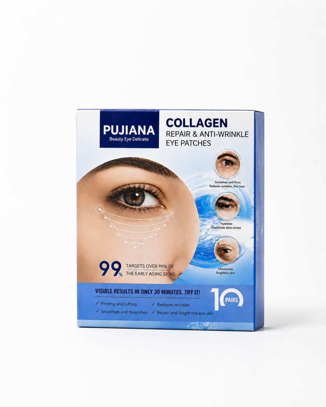 PUJIANA Collagen Repair &amp; Anti-Wrinkle Eye Patches