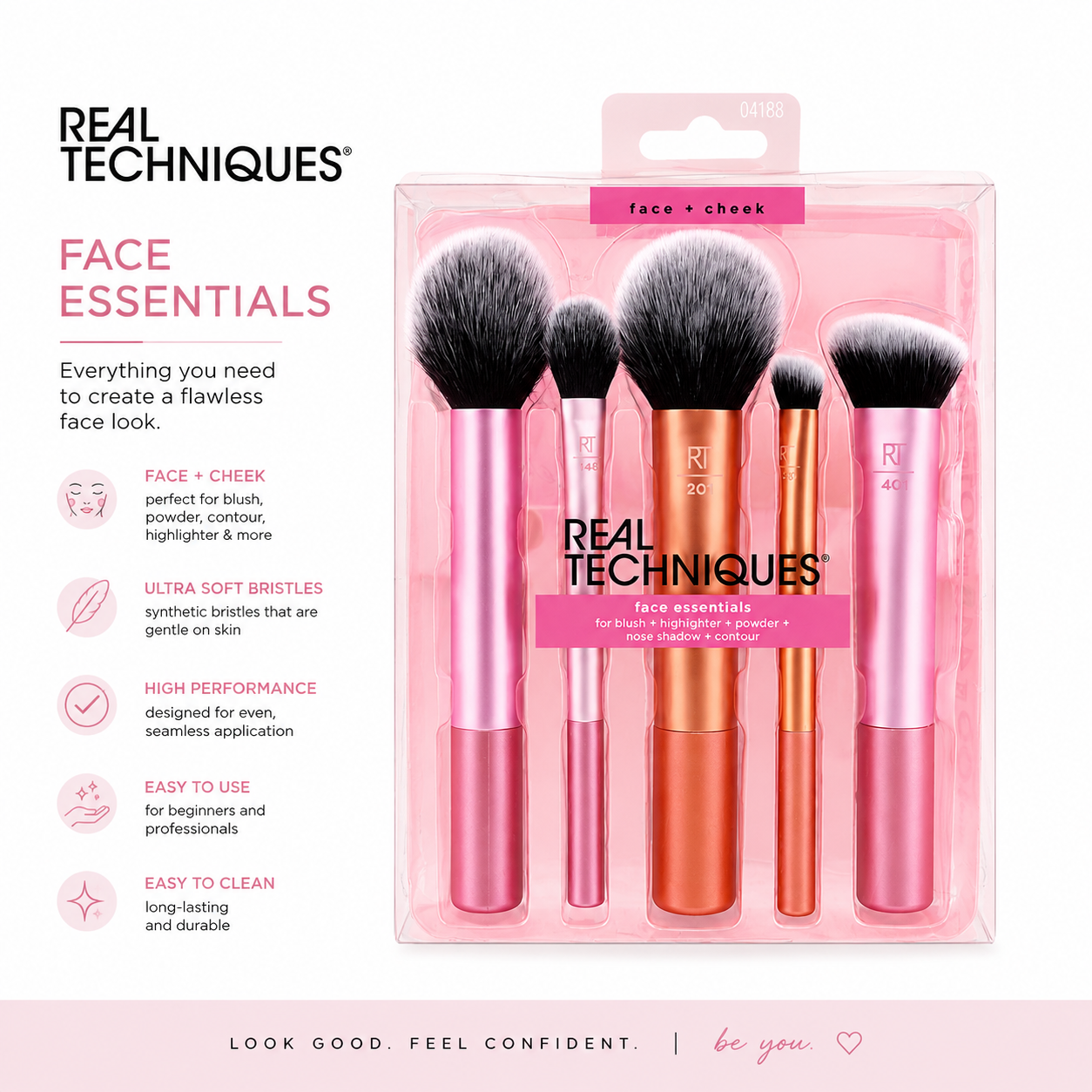 Real Techniques Face Essentials Brush Set