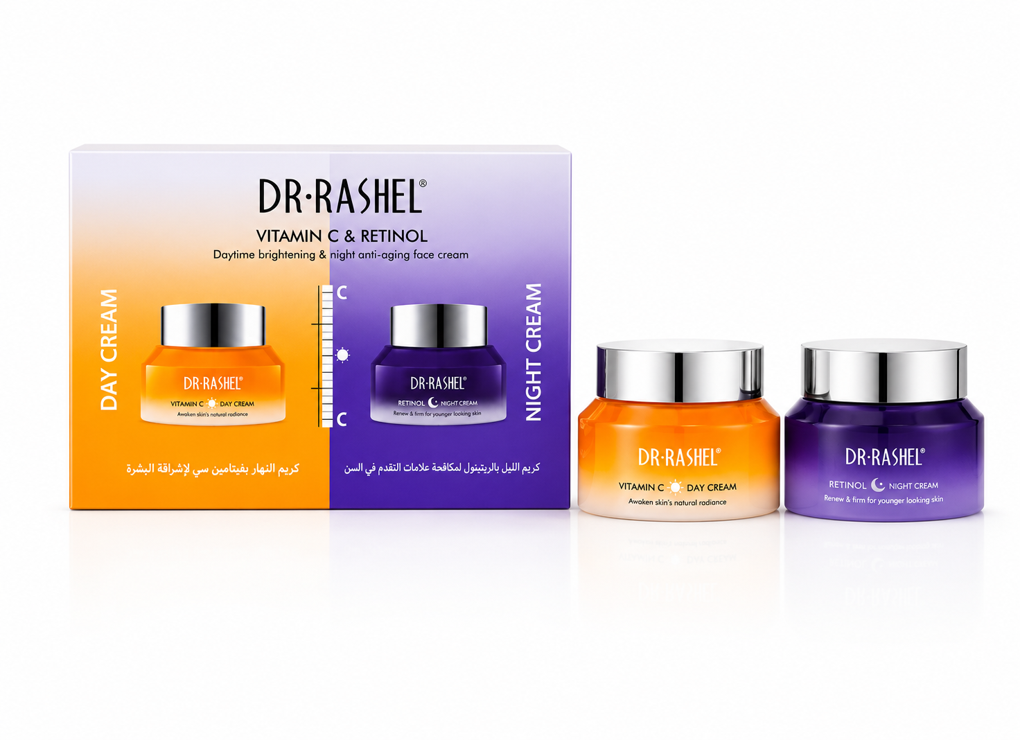 DR.Rashel Vitamin C & Retinol Day & Night Cream Set 50g+50g
