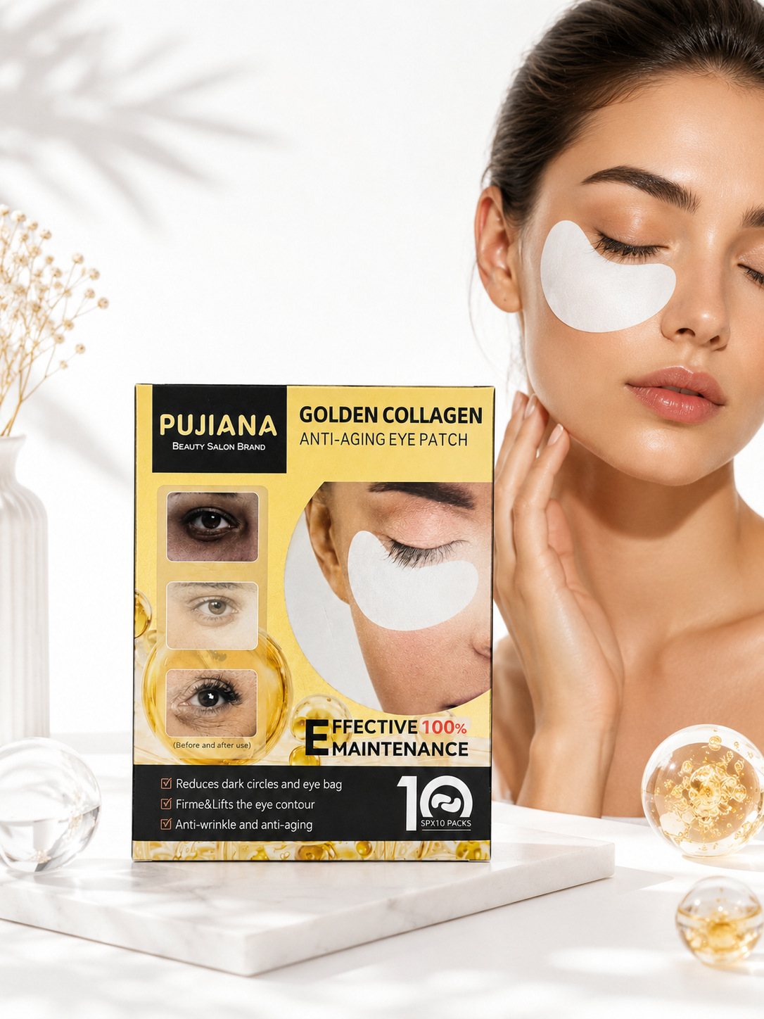 Pujiana Golden Collagen Anti-Aging Eye Patch