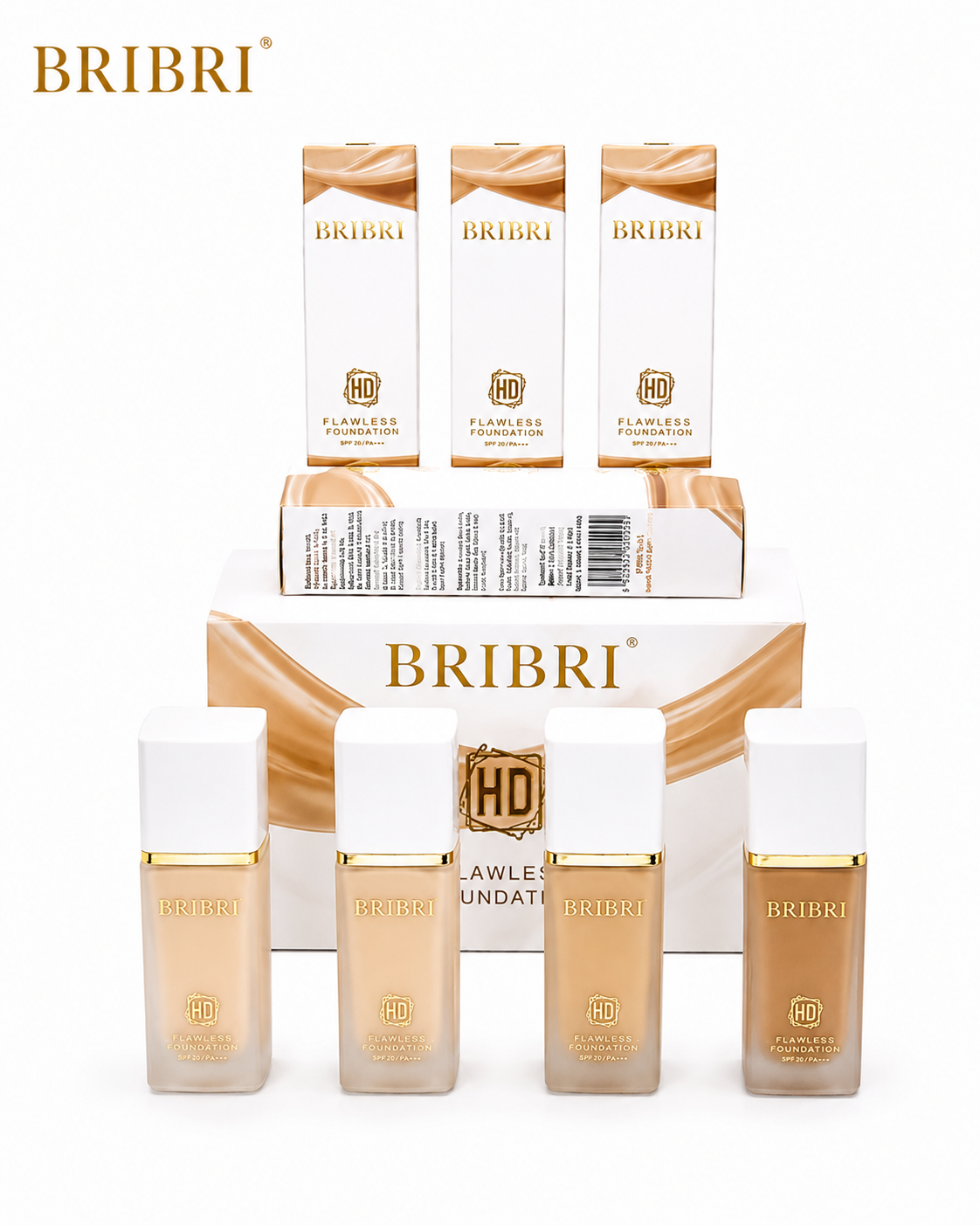 BRIBRI Flawless Finish HD Foundation 4 Nuanca 30ml