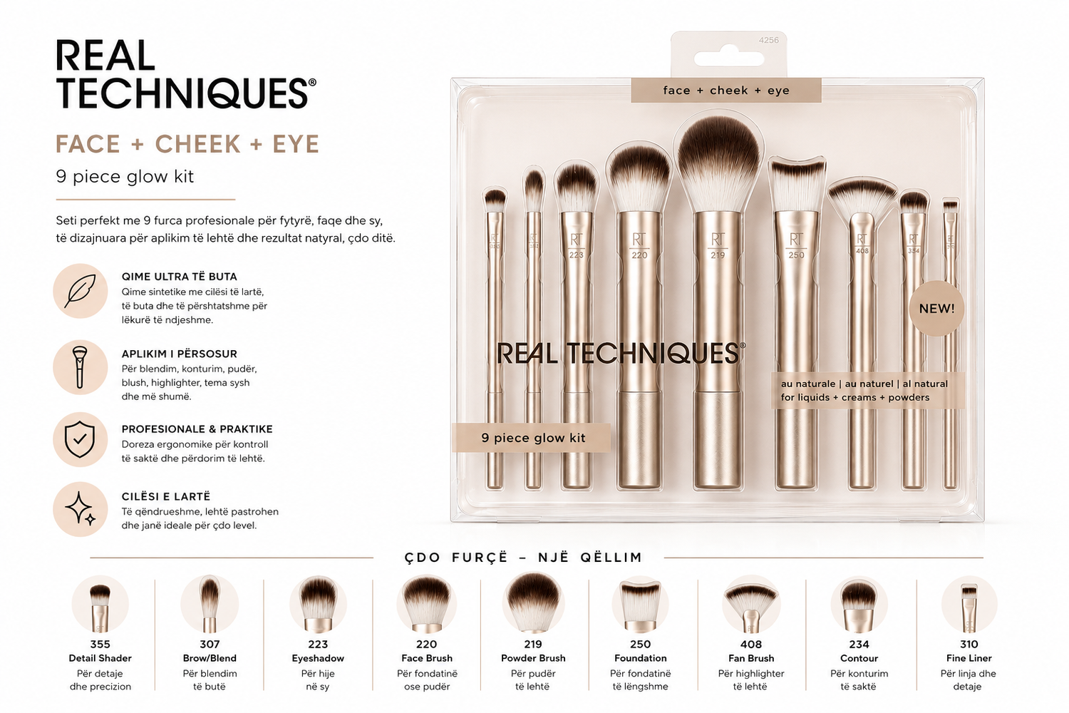 Real Techniques 9 Piece Glow Kit