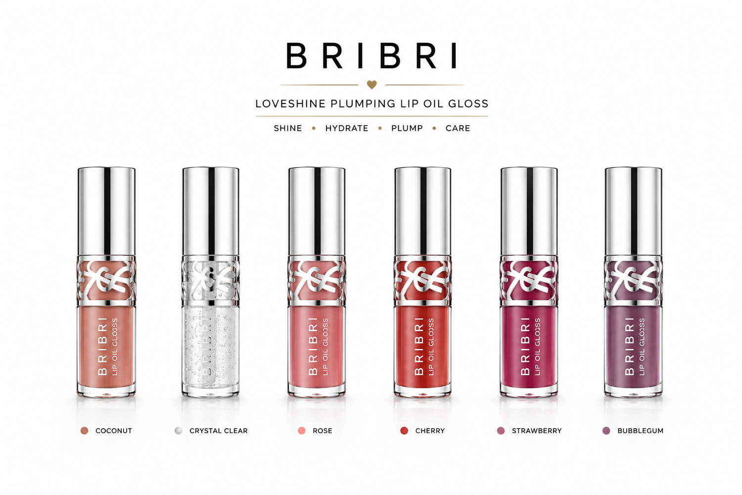 BRIBRI Loveshine Plumping Lip Oil Gloss 6 Nuanca 6ml